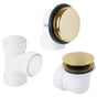 Mountain Plumbing - ABS Plumber's Half Kit with EZ ClickE Trim (Designer Face Plate) - White