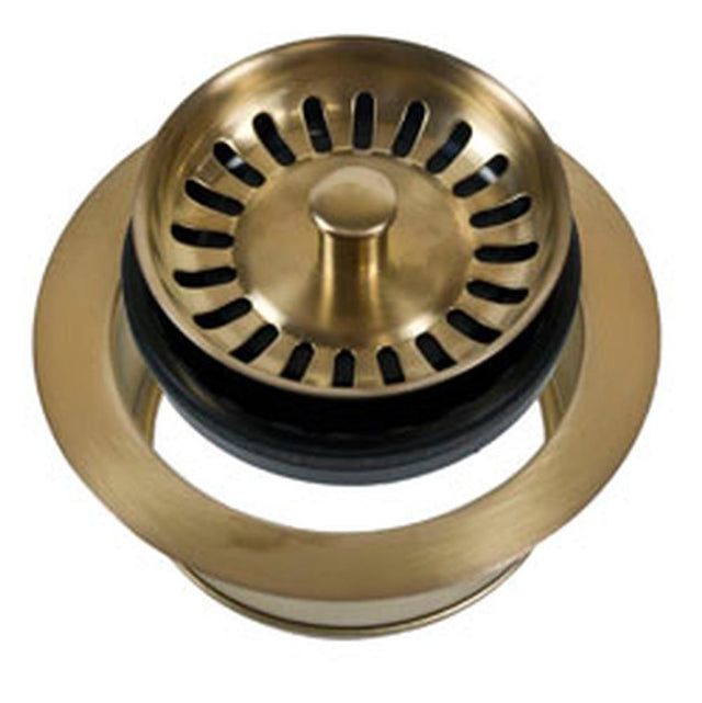 Mountain Plumbing - Classic 1/4 Complete Stopper & Strainer Unit Waste Disposer Trim - Weathered Copper