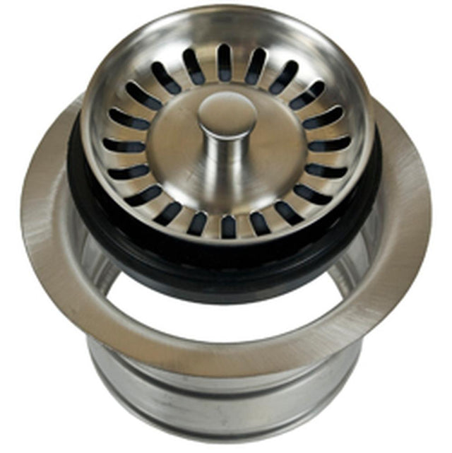Mountain Plumbing - Classic 1/4 Complete Stopper & Strainer Unit Waste Disposer Trim 1/4 Extended Flange - Weathered Copper