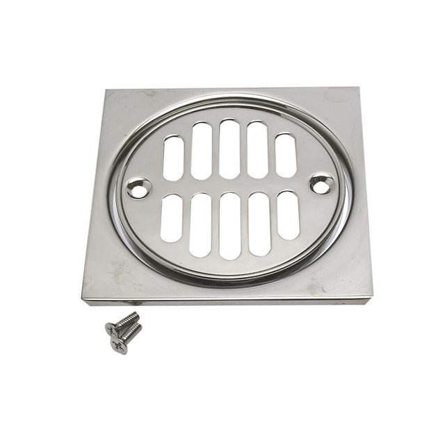 Mountain Plumbing - Deluxe Brass Shower Grid with Square Plate - Weathered Copper
