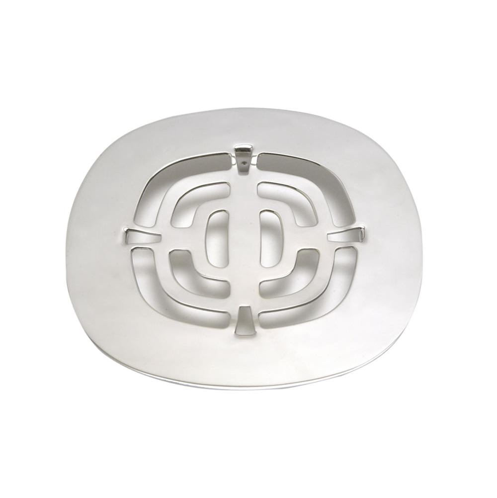 Mountain Plumbing - 4-1/2'' Round Shower Grid - Fiat Shower Drains - Unlacquered Brass