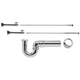 Mountain Plumbing - Lavatory Supply Kit - Brass Oval Handle with 1/4 Turn Ball Valve (MT317-NL) - Straight Sweat, Massachusetts P-Trap - Venetian Bronze