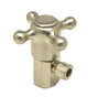 Mountain Plumbing - Brass Cross Handle with 1/4 Turn Ceramic Disc Cartridge Valve - Lead Free - Angle (1/2'' Female IPS) - Weathered Copper
