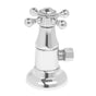 Mountain Plumbing - Brass Deluxe Cross Handle with 1/4 Turn Ceramic Disc Cartridge Valve - Lead Free - Angle (1/2'' Female) - Weathered Copper