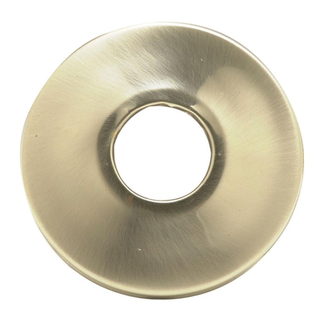 Mountain Plumbing - Flat Sure Grip Brass Flange - Low Pattern - Use with 1/2'' IPS - White