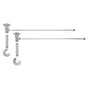 Mountain Plumbing - Lavatory Supply Kit - Brass Cross Handle with 1/4 Turn Ceramic Disc Cartridge Valve (MT4001X-NL) - Angle, No Trap - Weathered Copper
