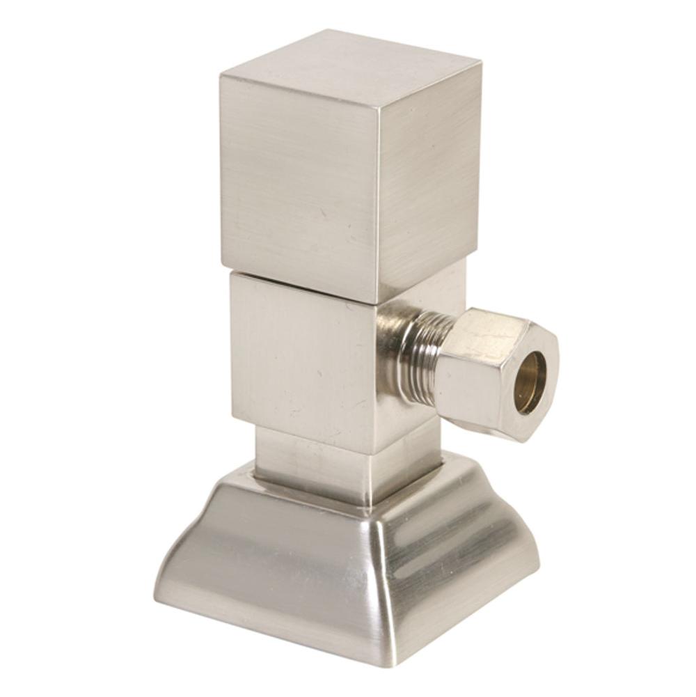 Mountain Plumbing - Contemporary Square Handle with 1/4 Turn Ceramic Disc Cartridge Valve - Lead Free - Angle (1/2'' Compression) - Venetian Bronze