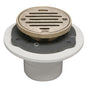 Mountain Plumbing - 4'' Round Complete Shower Drain - ABS - Venetian Bronze