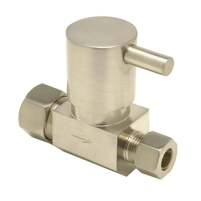 Mountain Plumbing - Contemporary Lever Handle with 1/4 Turn Ceramic Disc Cartridge Valve - Lead Free - Straight (1/2'' Compression) - White