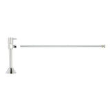 Mountain Plumbing - Toilet Supply Kit - Contemporary Lever Handle with 1/4 Turn Ceramic Disc Cartridge Valve (MT516L-NL) - Angle Sweat, Flat Head Riser - Unlacquered Brass
