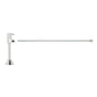 Mountain Plumbing - Toilet Supply Kit - Contemporary Lever Handle with 1/4 Turn Ceramic Disc Cartridge Valve (MT516L-NL) - Angle Sweat, Flat Head Riser - Unlacquered Brass