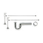 Mountain Plumbing - Lavatory Supply Kit - Contemporary Lever Handle with 1/4 Turn Ceramic Disc Cartridge Valve (MT516L-NL) - Angle Sweat, Massachusetts P-Trap - Satin Chrome