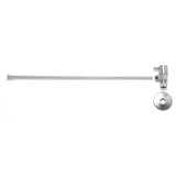 Mountain Plumbing - Toilet Supply Kit - Contemporary Lever Handle with 1/4 Turn Ceramic Disc Cartridge Valve (MT5003L-NL) - Angle, Flat Head Riser - White