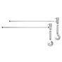 Mountain Plumbing - Lavatory Supply Kit - Contemporary Lever Handle with 1/4 Turn Ceramic Disc Cartridge Valve (MT5001L-NL) - Angle, No Trap - Unlacquered Brass