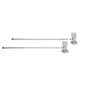 Mountain Plumbing - Lavatory Supply Kit - Contemporary Square Handle with 1/4 Turn Ceramic Disc Cartridge Valve (MT5004-NL) - Angle, No Trap - Unlacquered Brass