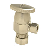 Mountain Plumbing - Brass Oval Handle with 1/4 Turn Ceramic Disc Cartridge Valve - Lead Free - Angle (1/2'' Compression) - Weathered Copper