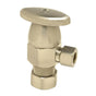 Mountain Plumbing - Brass Oval Handle with 1/4 Turn Ceramic Disc Cartridge Valve - Lead Free - Angle (1/2'' Compression) - Weathered Copper