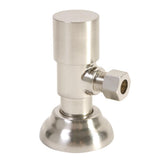 Mountain Plumbing - Contemporary Round Handle with 1/4 Turn Ceramic Disc Cartridge Valve - Lead Free - Angle (1/2'' Compression) - Weathered Copper