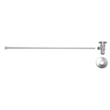 Mountain Plumbing - Toilet Supply Kit - Brass Oval Handle with 1/4 Turn Ceramic Disc Cartridge Valve (MT6003-NL) - Angle, Flat Head Riser - Weathered Copper