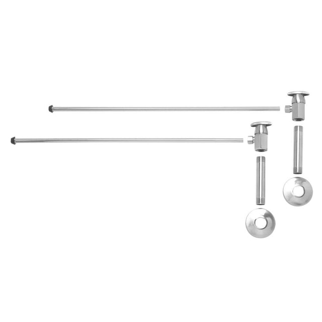 Mountain Plumbing - Lavatory Supply Kit - Brass Oval Handle with 1/4 Turn Ceramic Disc Cartridge Valve (MT6001-NL) - Angle, No Trap - Weathered Copper