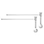 Mountain Plumbing - Lavatory Supply Kit - Brass Oval Handle with 1/4 Turn Ceramic Disc Cartridge Valve (MT6001-NL) - Angle, No Trap - Weathered Copper