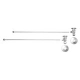 Mountain Plumbing - Lavatory Supply Kit - Brass Oval Handle with 1/4 Turn Ceramic Disc Cartridge Valve (MT6003-NL) - Angle, No Trap - Weathered Copper