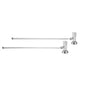 Mountain Plumbing - Lavatory Supply Kit - Contemporary Round Handle with 1/4 Turn Ceramic Disc Cartridge Valve (MT6004-NL) - Angle, No Trap - Unlacquered Brass
