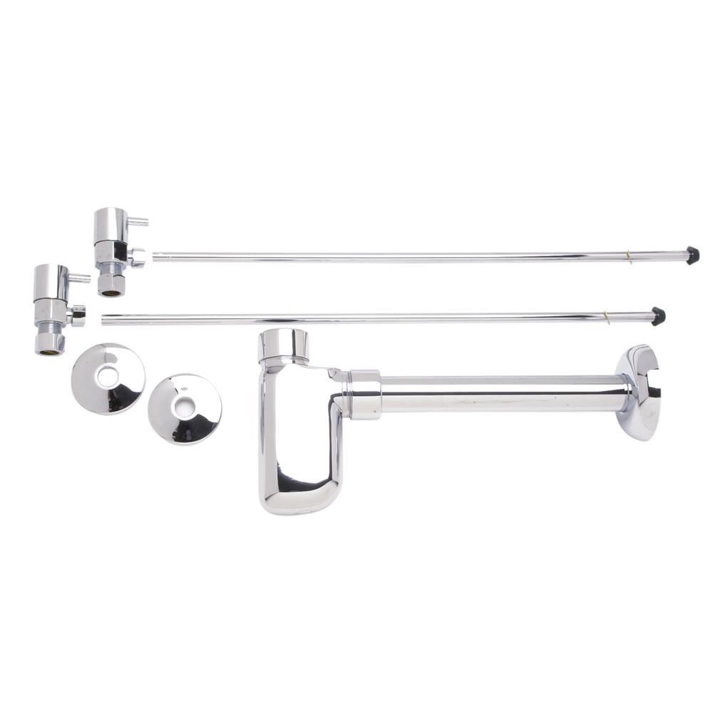 Mountain Plumbing - Lavatory Supply Kit - Contemporary Lever Handle with 1/4 Turn Ceramic Disc Cartridge Valve (MT5003L-NL) - Angle, Bottle Trap - Venetian Bronze