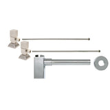 Mountain Plumbing - Lavatory Supply Kit - Contemporary Square Handle with 1/4 Turn Ceramic Disc Cartridge Valve (MT5004-NL) - Angle, Square Bottle Trap - Venetian Bronze