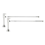 Mountain Plumbing - Lavatory Supply Kit - Contemporary Lever Handle with 1/4 Turn Ceramic Disc Cartridge Valve (MT516L-NL) - Angle Sweat, No Trap - Unlacquered Brass