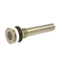 Mountain Plumbing - 20 Hole Brass Lavatory Grid Drain - 8'' Tailpiece without Overflow - White