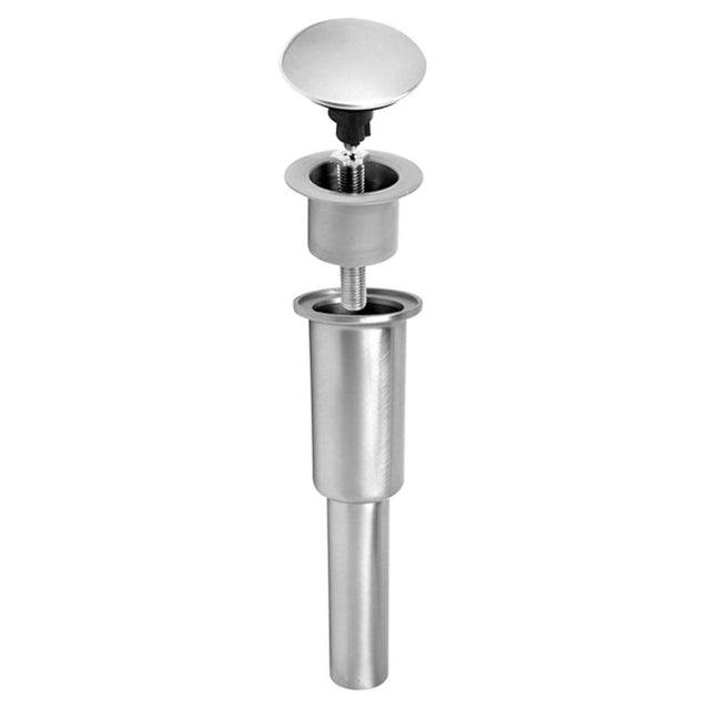 Mountain Plumbing - Dome Style Round Lavatory Drain - without Overflow & Stationary Dome - White