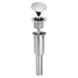 Mountain Plumbing - Dome Style Round Lavatory Drain - without Overflow & EZ-CLICKE Soft Touch Dome - White