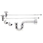 Mountain Plumbing - Lavatory Supply Kit - Brass Cross Handle with 1/4 Turn Ceramic Disc Cartridge Valve (MT4003X-NL) - Angle, P-Trap 1-1/2'' - Weathered Copper