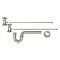 Mountain Plumbing - Lavatory Supply Kit - Brass Deluxe Cross Handle with 1/4 Turn Ceramic Disc Cartridge Valve (MT4004X-NL) - Angle, P-Trap 1-1/4'' - Weathered Copper