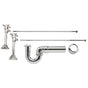 Mountain Plumbing - Lavatory Supply Kit - Brass Cross Handle with 1/4 Turn Ceramic Disc Cartridge Valve (MT416X-NL) - Angle Sweat, Massachusetts P-Trap - Venetian Bronze