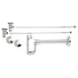 Mountain Plumbing - Lavatory Supply Kit - Brass Oval Handle with 1/4 Turn Ceramic Disc Cartridge Valve (MT6003-NL) - Angle, Bottle Trap - Weathered Copper
