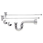 Mountain Plumbing - Lavatory Supply Kit - Brass Oval Handle with 1/4 Turn Ceramic Disc Cartridge Valve (MT6003-NL) - Angle, P-Trap 1-1/2'' - Weathered Copper