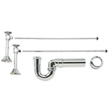 Mountain Plumbing - Lavatory Supply Kit - Brass Oval Handle with 1/4 Turn Ceramic Disc Cartridge Valve (MT6160-NL) - Angle Sweat, Massachusetts P-Trap - Venetian Bronze