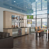 24'' Marvel Low Profile Built-In Beverage Center, Stainless Steel Frame Glass Door With Lock, Reversible Hinge