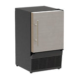 Marvel - 14''  Low Profile Compact Crescent Ice Machine, Stainless Steel, Solid Door, Reversible Door - Stainless Steel