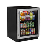 Marvel - 24'' Marvel Low Profile Built-In All Refrigerator, Solid Stainless Steel Door With Lock, Reversible Hinge