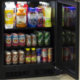 24'' Marvel Low Profile Built-In All Refrigerator, Solid Stainless Steel Door With Lock, Reversible Hinge