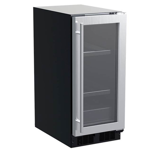 Marvel - 15'' Marvel Beverage Center, Stainless Steel, Glass Door, Reversible Door