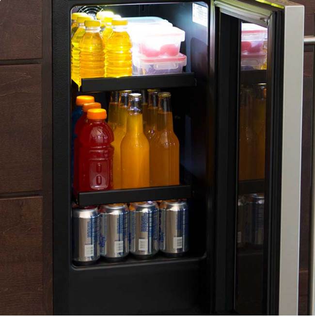 15'' Marvel Beverage Center, Stainless Steel, Glass Door, Reversible Door