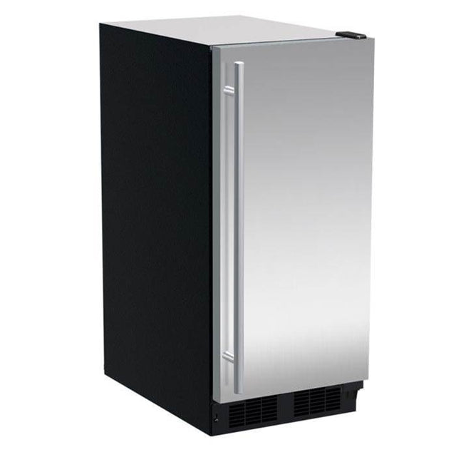 Marvel - 15'' Crescent Ice Machine, Stainless Steel, Solid Door, Reversible Door - Stainless Steel
