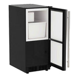 15'' Crescent Ice Machine, Stainless Steel, Solid Door, Reversible Door