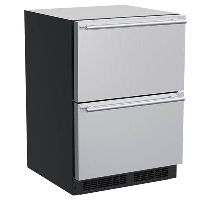 Marvel - 24'' Marvel Refrigerated Drawers, Stainless Steel, Solid Drawers
