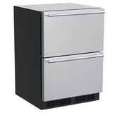 Marvel - 24'' Marvel Refrigerated Drawers, Stainless Steel, Solid Drawers