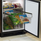24'' Marvel Freezer, Stainless Steel, Solid Door, Reversible Door